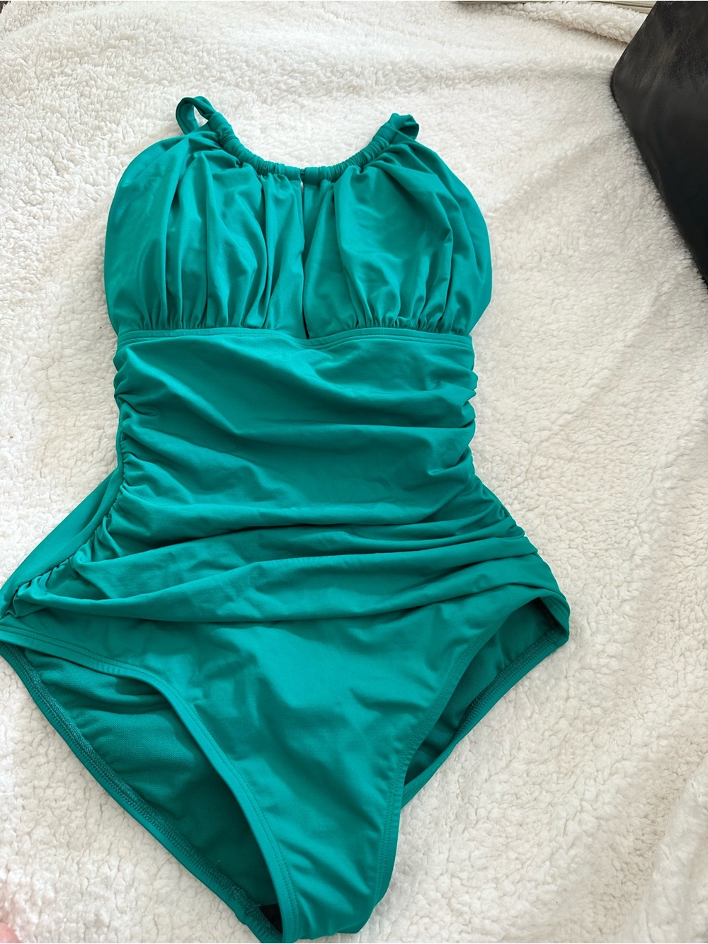 Kenneth Cole Teal Green One-Piece Swimwear